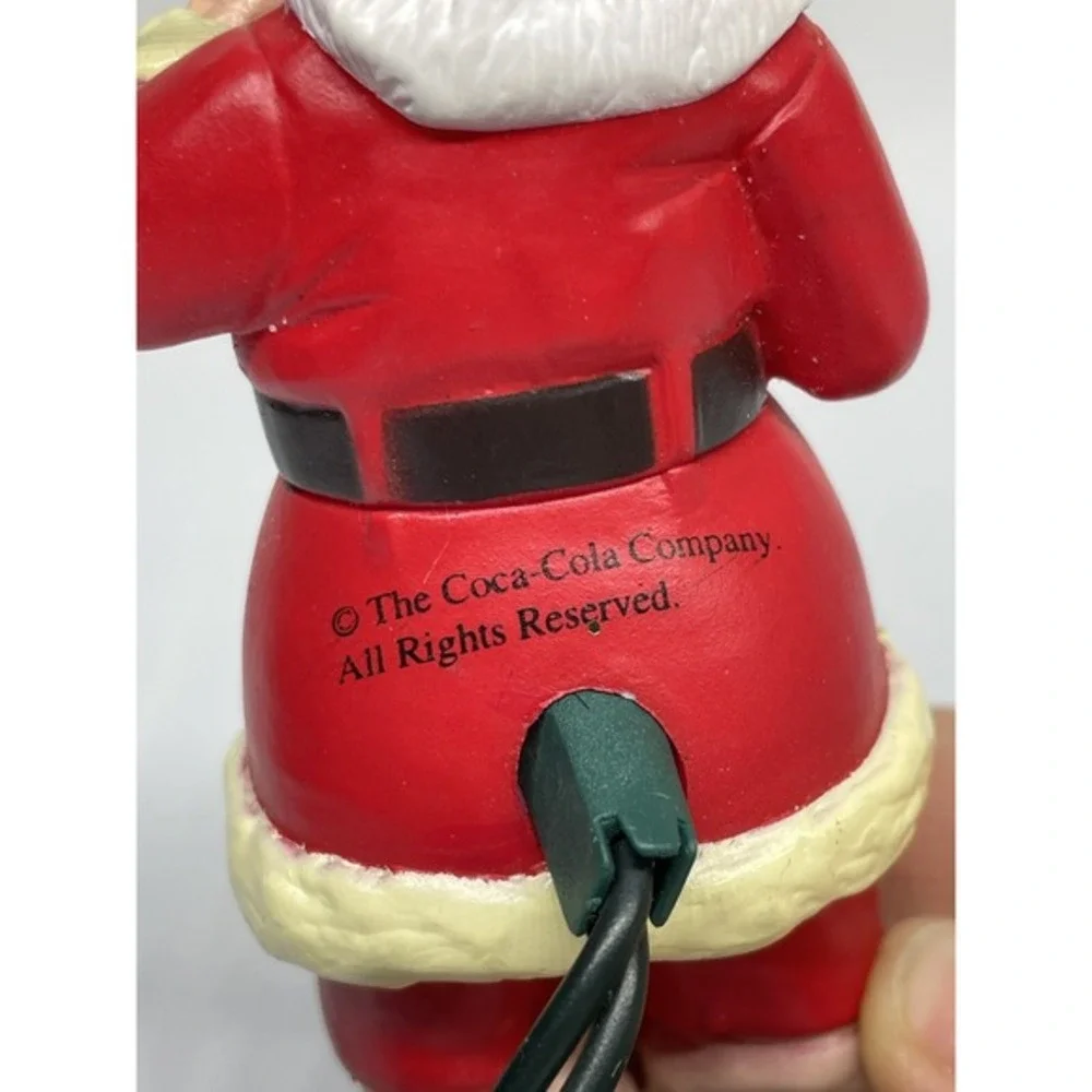 Vintage 2001 Coca Cola Santa Light Up Christmas‎ Ornament